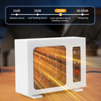 600W Desktop Electric Heater PTC Fast Heating Energy Saving Warm Fan, With Remote Control