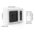 600W Desktop Electric Heater PTC Fast Heating Energy Saving Warm Fan, With Remote Control