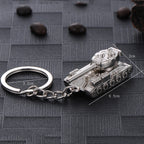 Men Car Pendant Personalized Tank World Model Keychain