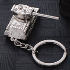 Men Car Pendant Personalized Tank World Model Keychain