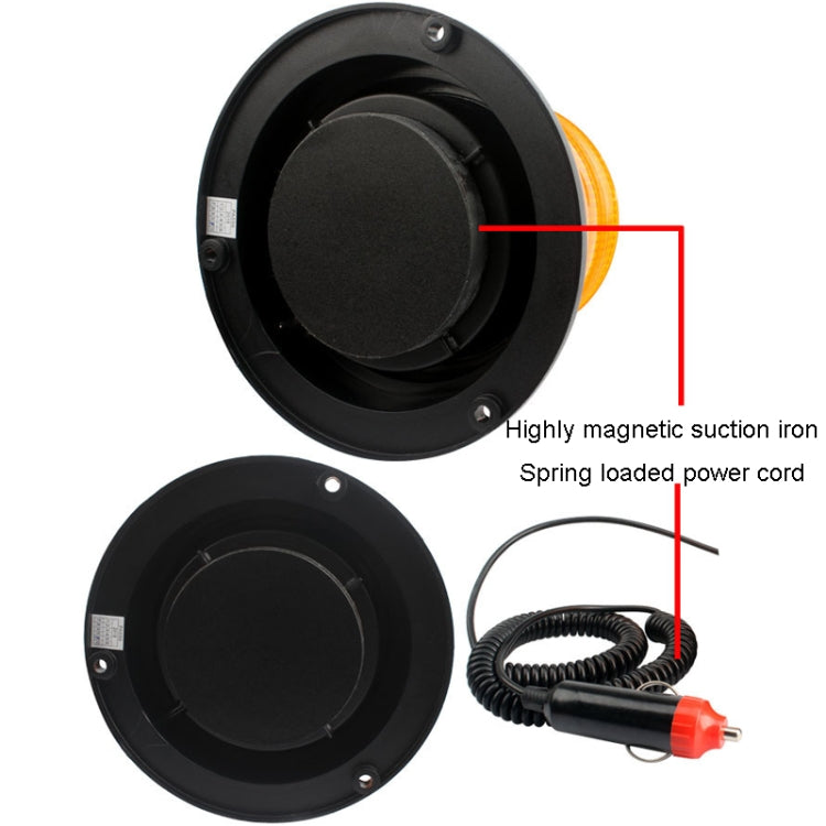 Magnetic School Bus Warning Lights Car Ceiling Flashing Lights With Cigarette Lighter, Yellow, Red
