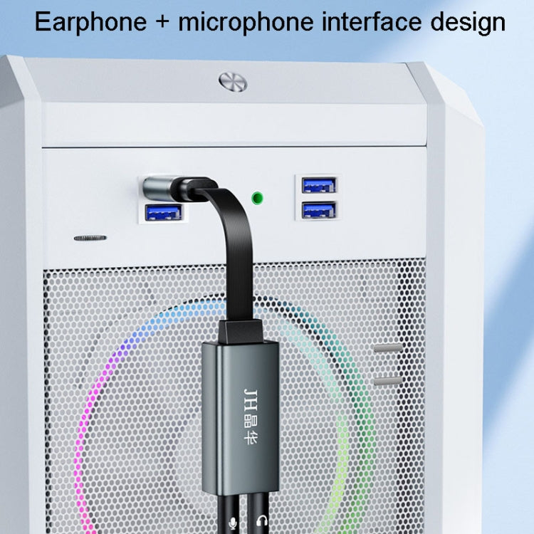 JINGHUA Z169A USB To AV Sound Card With Cable Converter Computer Host To 3.5 Audio Port Adapter