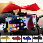 Motorcycle Mobile Phone Holder Sun & Rain Protection Expanded Deflector Wing, Red, Lemon Yellow, Blue, Black