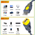 JINGHUA U111 USB 2.0 Data Extension Cable Computer Audio/Video Adapter Cord, 1.5m, 3m, 5m, 10m