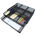 Computer Cooling Height Increase Stand Drawer Type Double Iron Desktop Storage Shelf