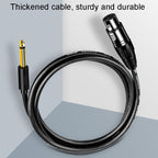JINGHUA 6.5 Male To Female XLR Audio Cable 6.35 Three Core Balanced Microphone Mixer, 1.5m, 3m, 5m, 10m