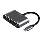 JINGHUA Z321 Multifunctional HUB Docking Station Converter, Type-C To HDMI+VGA, Type-C To HDMI+PD+USB