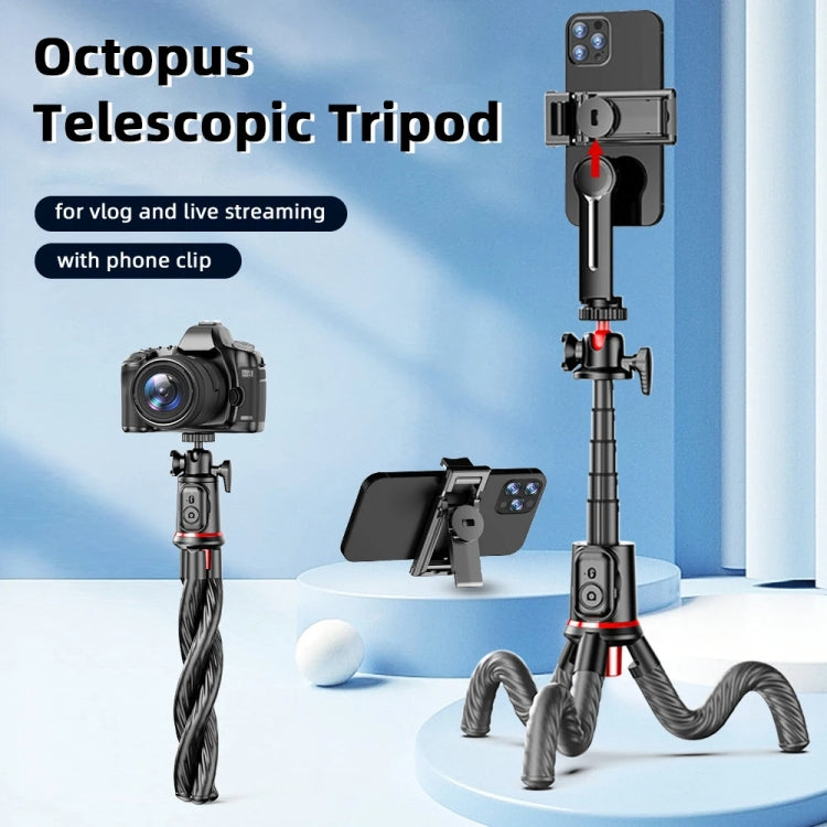 Octopus Tripod Mobile Phone Camera Portable Handheld Photo Bracket, C03 Telescopic Pole With Remote