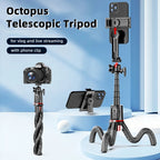 Octopus Tripod Mobile Phone Camera Portable Handheld Photo Bracket, C03 Telescopic Pole With Remote