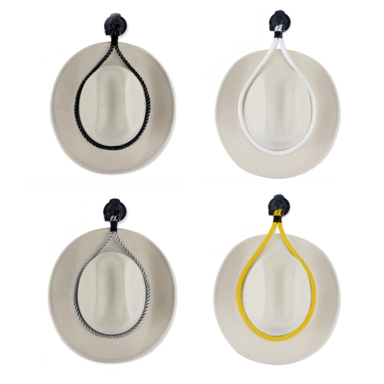 Car Cowboy Hat Rack Home Door Rear Hat Hook Holder, Black, White, Gray, Yellow
