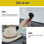 Car Cowboy Hat Rack Home Door Rear Hat Hook Holder, Black, White, Gray, Yellow