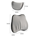 Car Memory Foam Neck Pillow Car Neck Rest Silk Pillow Car Seat Cervical Cushion, Headrest Black, Headrest Coffee, Headrest Gray, Lumbar Pad Coffee, Lumbar Pad Black, Lumbar Pad Gray
