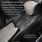 Car Memory Foam Neck Pillow Car Neck Rest Silk Pillow Car Seat Cervical Cushion, Headrest Black, Headrest Coffee, Headrest Gray, Lumbar Pad Coffee, Lumbar Pad Black, Lumbar Pad Gray