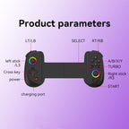 D8 Mobile Phone Stretch Band Light Gamepad Dual Hall Wireless Bluetooth Somatic Vibration Grip for PC / Android / IOS / Tablet / PS3 / PS4 / Switch, Black, White, Green Blue, Black+Receiver, White+Receiver, Green Blue+Receiver