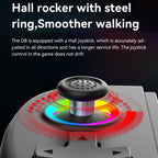 D8 Mobile Phone Stretch Band Light Gamepad Dual Hall Wireless Bluetooth Somatic Vibration Grip for PC / Android / IOS / Tablet / PS3 / PS4 / Switch, Black, White, Green Blue, Black+Receiver, White+Receiver, Green Blue+Receiver