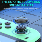 JOY-02 Gaming Left And Right Handle With RGB Lights Body Feel Bluetooth Gamepad For Switch / Switch OLED / Switch Pro / Switch Lite / Switch Joycon, Blue Red, Green Blue, White