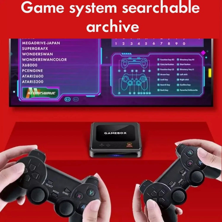G10 GAMEBOX TV Box Dual System Wireless Android 3D Home 4K HD Game Console Support PS1 / PSP, 64G 30,000+ Games (Black), 128G 40,000+ Games (Black), 256G 60,000+ Games (Black), 64G 30,000+ Games (White), 128G 40,000+ Games (White)                      ...