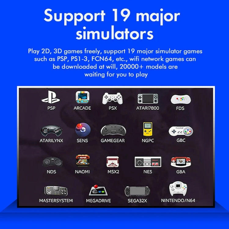 G10 GAMEBOX TV Box Dual System Wireless Android 3D Home 4K HD Game Console Support PS1 / PSP, 64G 30,000+ Games (Black), 128G 40,000+ Games (Black), 256G 60,000+ Games (Black), 64G 30,000+ Games (White), 128G 40,000+ Games (White)                      ...