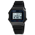 SKMEI 1698 50m Waterproof Multifunctional Sports Square Pin Buckle Luminous Digital Watch