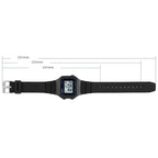 SKMEI 1698 50m Waterproof Multifunctional Sports Square Pin Buckle Luminous Digital Watch