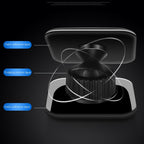 Multifunctional Sticky Car Navigation Holder Automobile Cell Phone Support Bracket, Square Black