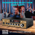 Car High-power Bluetooth Plug-in Card Digital Smart Amplifier, EU Plug, US Plug