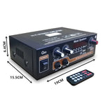 Bluetooth Built-in Recording Microphone USB Flash Drive Digital Dual-purpose Power Amplifier, EU Plug 220V, US Plug 110V