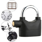 Outdoor Door Anti-Theft Alarm Lock Waterproof Anti-Pick Motorcycle Bicycle Padlock, Short Beam Model, Long Beam Model