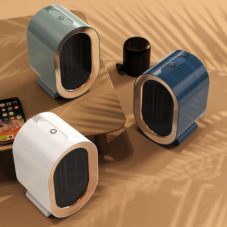 Small Desktop Electric Heater Home PTC Instant Energy-saving Heater, UK Plug(White), UK Plug(Blue), UK Plug(Green), EU Plug(White)