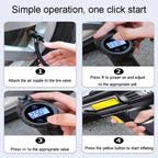 Portable Multifunctional Car Inflator Automobile Tire Pneumatic Pump, Wired Pointer, Wired Digital, Wireless Digital