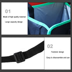 Car Seatback Trash Can Automotive Multifunctional Storage Organizer, Black Red Edge, All Black, Black Gray Edge, Black Green Edge