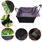 Car Single Seat Waterproof Pet Seat Protective Pad, Orange Cloud, Purple Cloud, Green Cloud