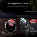Car Aroma Diffuser Air Vent Rotating Retro Gramophone Fragrance Diffuser Ornament, Gramophone+3pcs Refill Aroma
