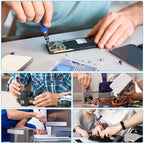 Multipurpose Manual Screwdriver Set Household Cell Phone Computer Repair Tools, 124 In 1