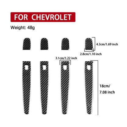 For Chevrolet Malibu 2016-2021 8pcs /Set Left-Hand Drive Exterior Door Handle Sticker