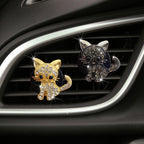 Retro Cute Kitten Car Air Vent Aromatherapy Ornaments