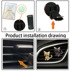 Retro Cute Kitten Car Air Vent Aromatherapy Ornaments