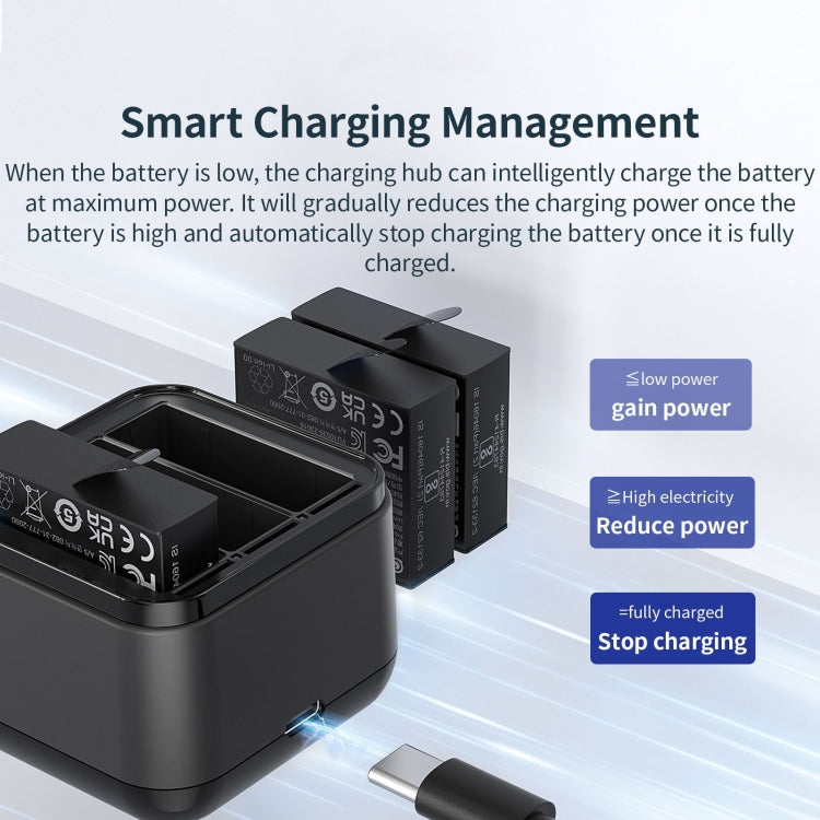 For Insta360 Ace Pro / Ace aMagisn 3 Slots Battery Charger Charging Hub, For Insta360 Ace Pro / Ace