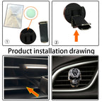 Retro Skull Car Aromatherapy Air Conditioner Air Outlet Clip