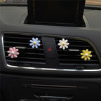 Colorful Daisy Car Decorative Air Vent Aromatherapy Clip, Blue, Pink, White, Yellow