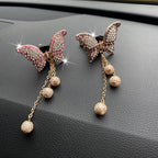 Butterfly Tassel Pearl Diamond Car Air Vent Aromatherapy Clip