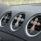 Metal Cross Car Air Outlet Decorative Aromatherapy Clip