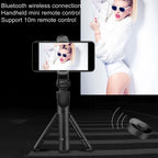 XT09 Live Cell Phone Tripod Selfie Stick Bracket Bluetooth Selfie Stick, XT09