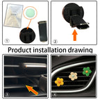 Five-Petal Flower Car Air Vent Aromatherapy Clip, Scented version