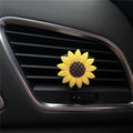 Sunflower Car Air Vent Aromatherapy Decorative Clip, Small Sunflower, Large Sunflower, Small Smile Face, Large Smile Face
