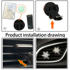Rhinestone Metal Snowflake Car Air Vent Aromatherapy Decorative Clip