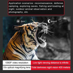 Head-Mounted Night Vision Device Binocular Digital 2.7 Inch Screen Outdoor Infrared Night Vision Telescope, NV8160