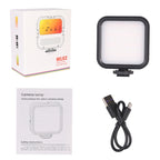 Portable Phone Desktop Live Fill Light Mini Pocket Light Shooting Camera Fill Lamp, Standard White Light, Standard White Light With Tripod+Hot Boot+Clip, Flagship 3 Color, RGB Full Color, RGB Full Color With Hot Boots+Clip                              ...