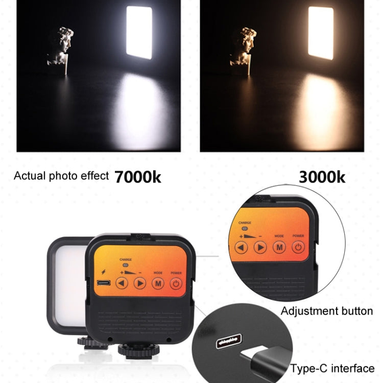 Portable Phone Desktop Live Fill Light Mini Pocket Light Shooting Camera Fill Lamp, Standard White Light, Standard White Light With Tripod+Hot Boot+Clip, Flagship 3 Color, RGB Full Color, RGB Full Color With Hot Boots+Clip                              ...