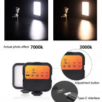 Portable Phone Desktop Live Fill Light Mini Pocket Light Shooting Camera Fill Lamp, Standard White Light, Standard White Light With Tripod+Hot Boot+Clip, Flagship 3 Color, RGB Full Color, RGB Full Color With Hot Boots+Clip                              ...